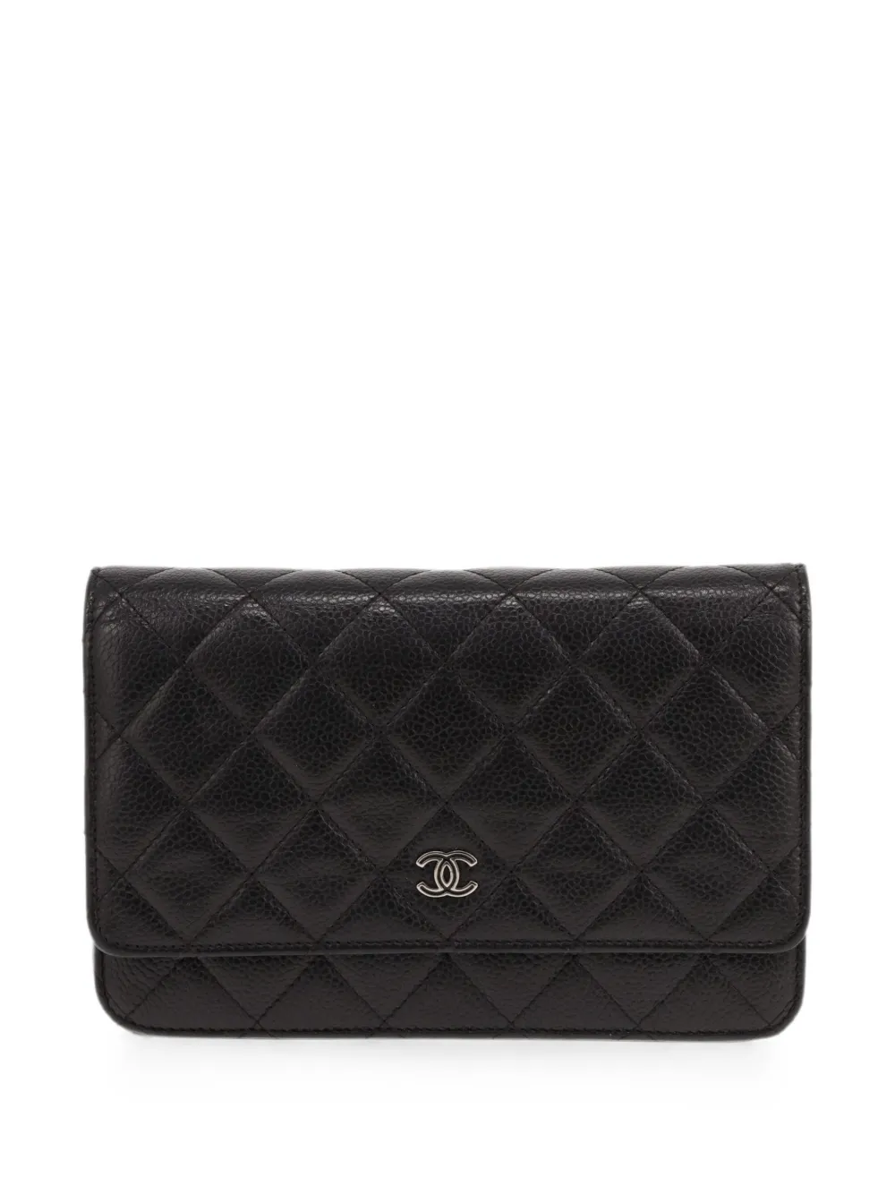 CHANEL Pre-Owned 2016 quilted Wallet on Chain shoulder bag - Nero