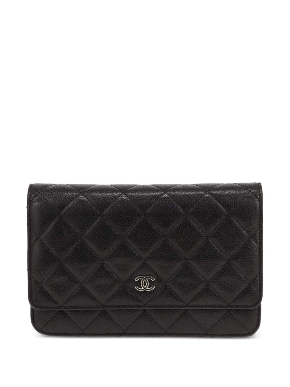 CHANEL Pre-Owned 2016 quilted Wallet on Chain shoulder bag - Nero