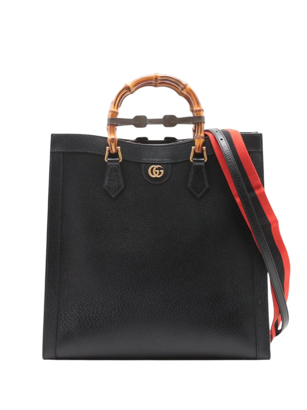 Gucci Pre-Owned 2016-2026 Maxi Leather Diana satchel - Black