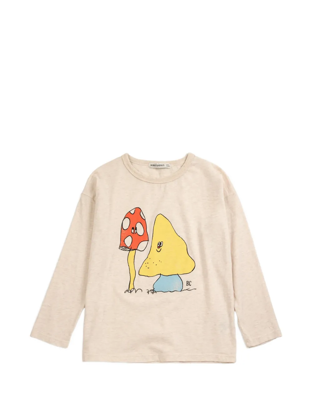 Bobo Choses T-shirt con stampa grafica e maniche lunghe - Toni neutri