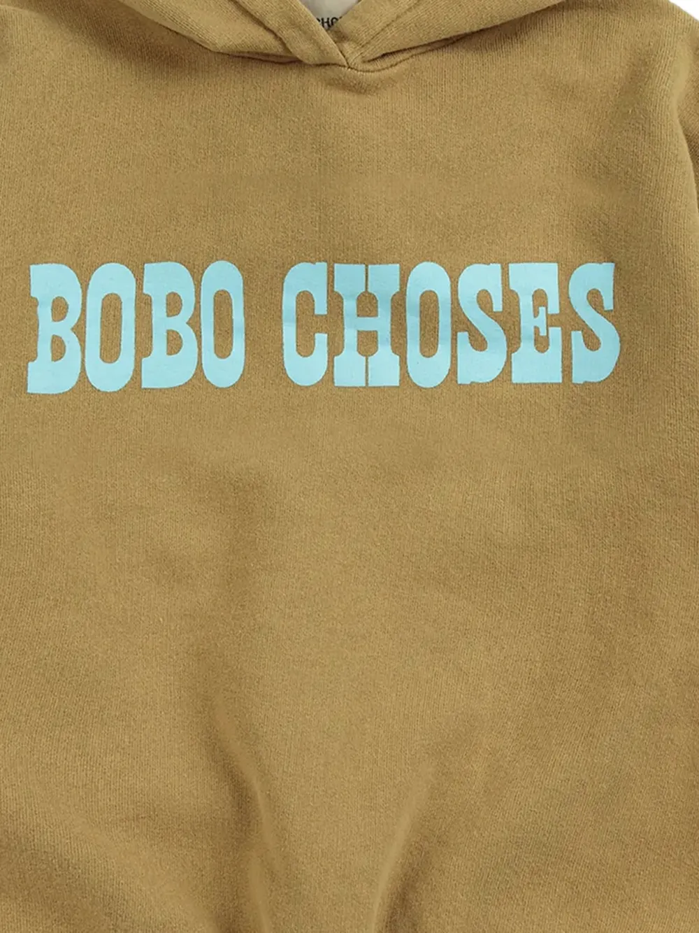 Bobo Choses Pop logoprint hoodie Bruin