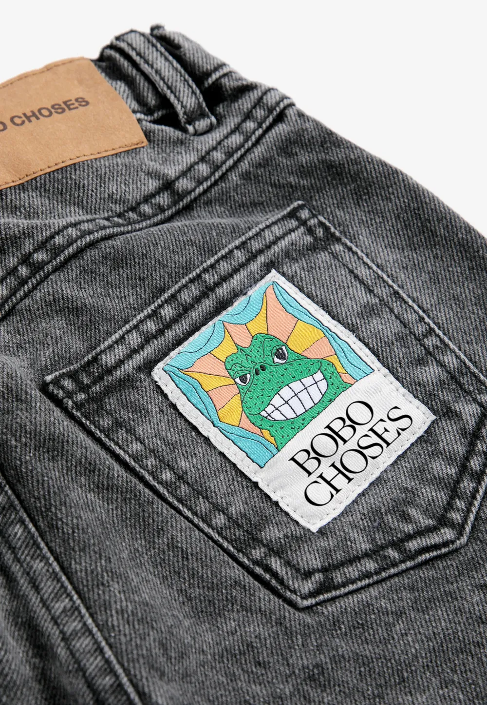 Bobo Choses Beast Tag jeans Zwart