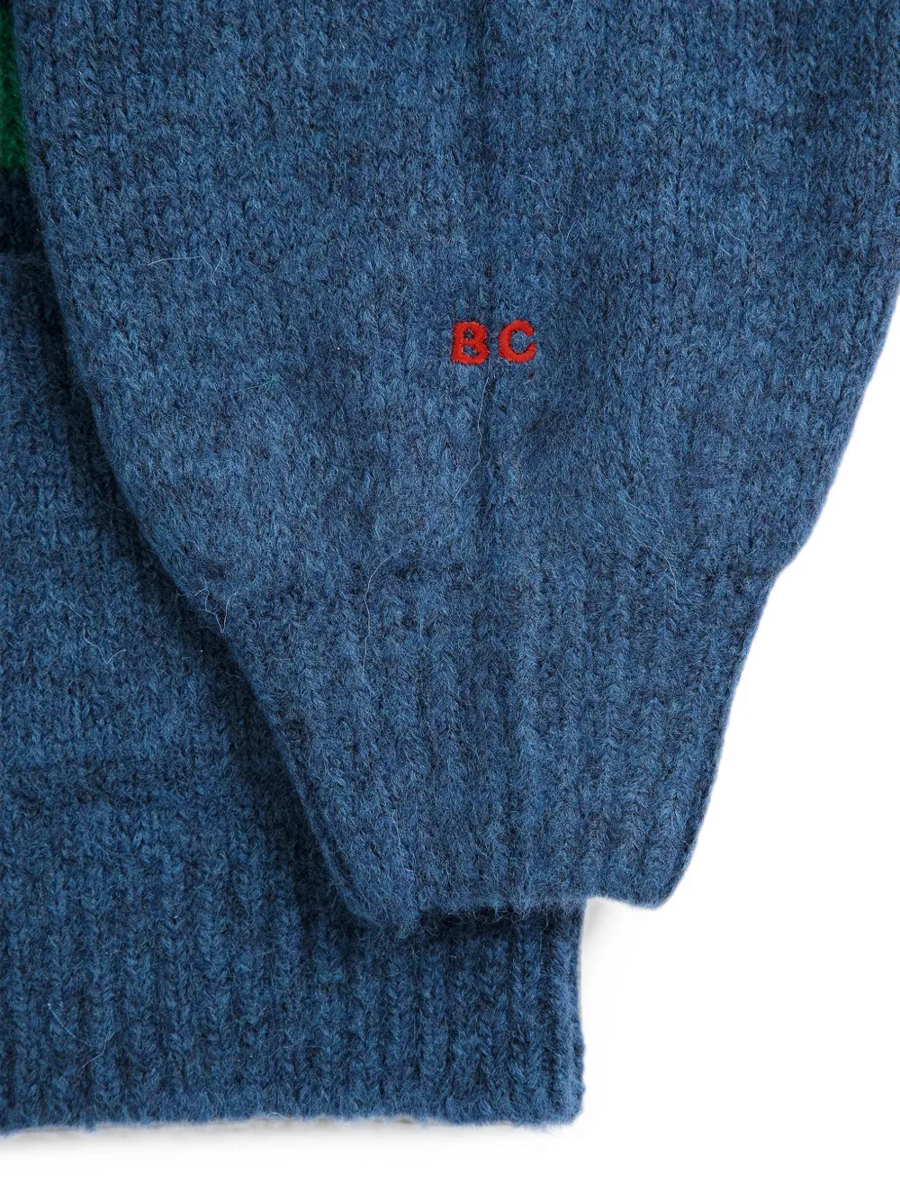 Bobo Choses Stamp Bloom vest met jacquard Blauw