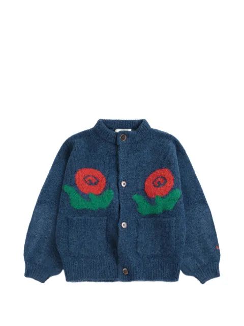 Bobo Choses Stamp Bloom jacquard cardigan
