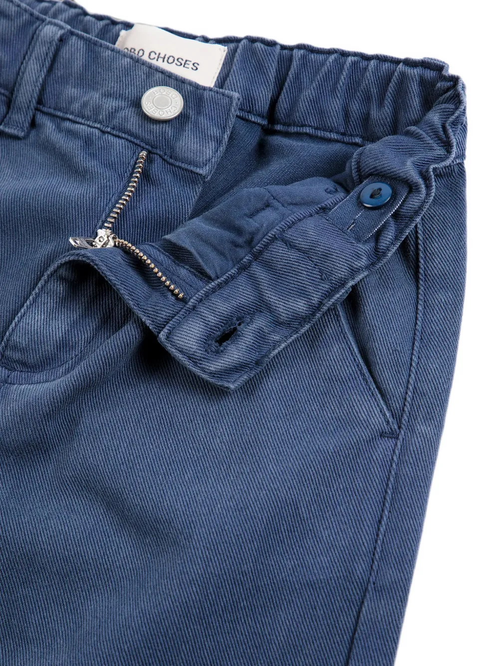 Bobo Choses Mr. Footish broek met knie-patch Blauw