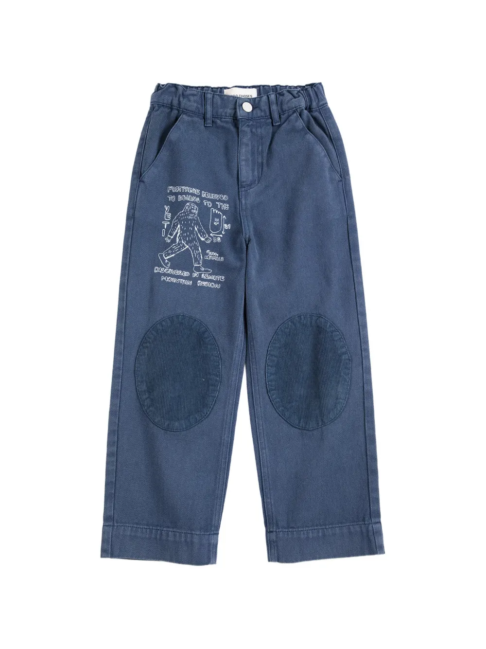 Bobo Choses Mr. Footish knee-patch trousers - Blu