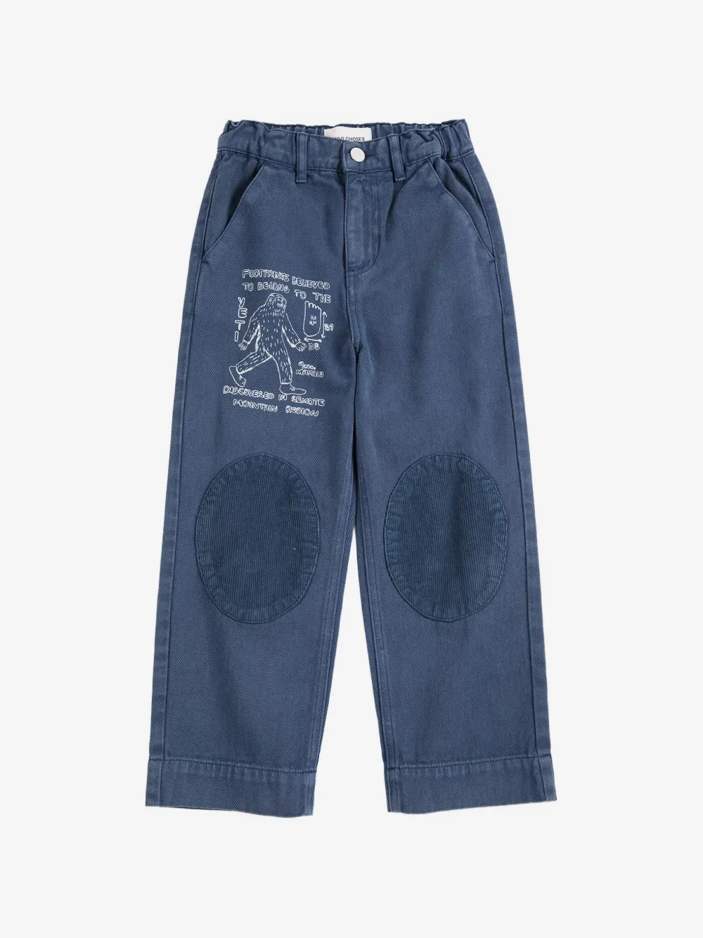 Bobo Choses Mr. Footish knee-patch trousers | Blue | Image 1