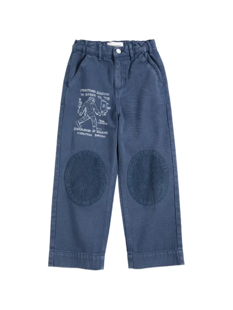 Bobo Choses Mr. Footish knee-patch trousers