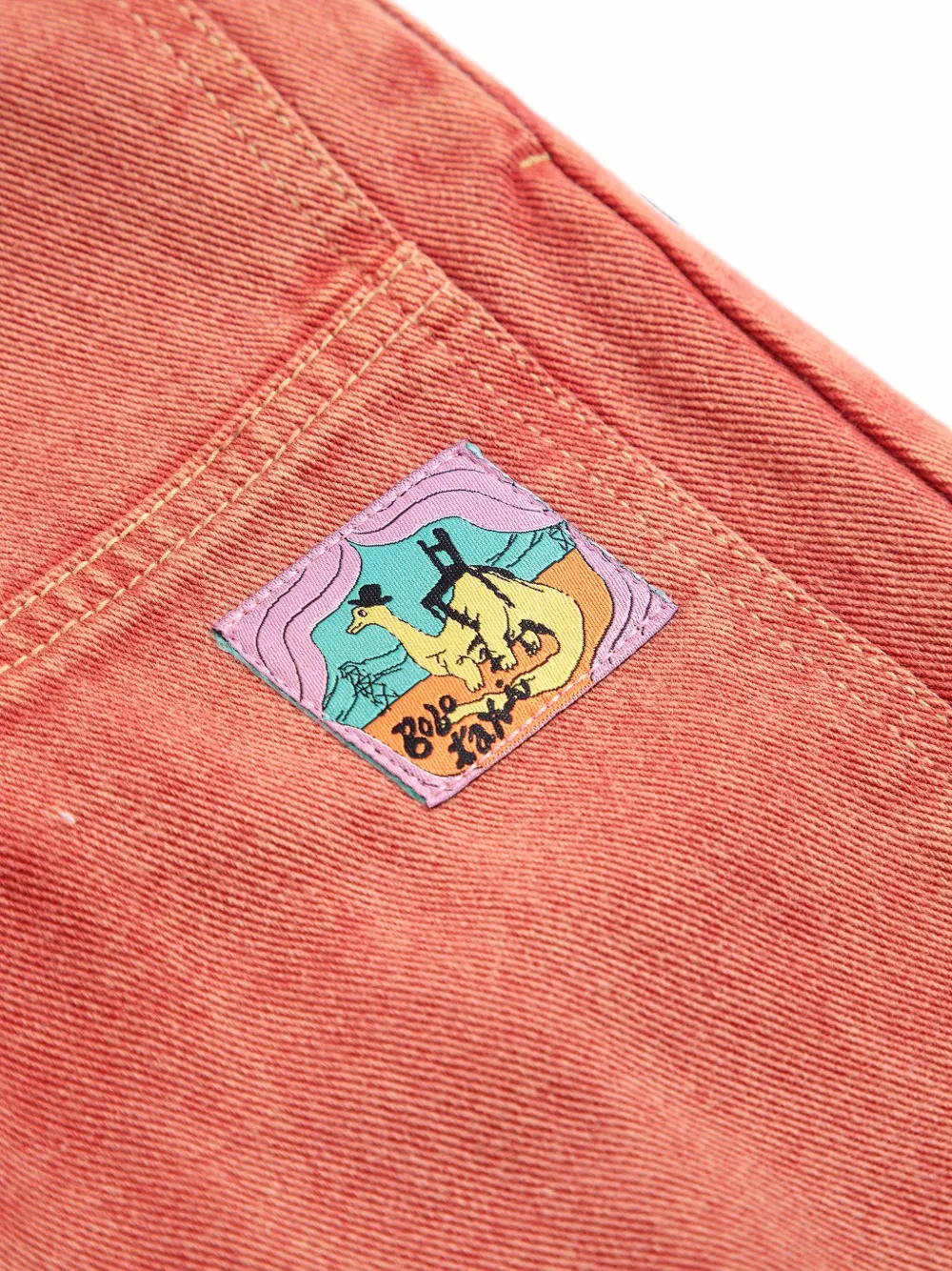Bobo Choses Taxi Saurus Tag jeans Oranje