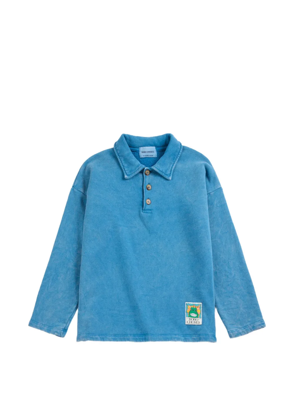 Bobo Choses sweat polo Beast Tag - Bleu Bobo Choses sweat polo Beast Tag - Bleu