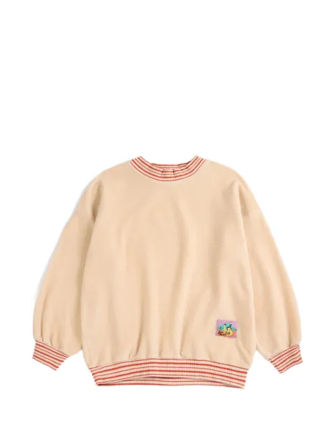 Bobo Choses Taxi Saurus Tag velvet sweatshirt