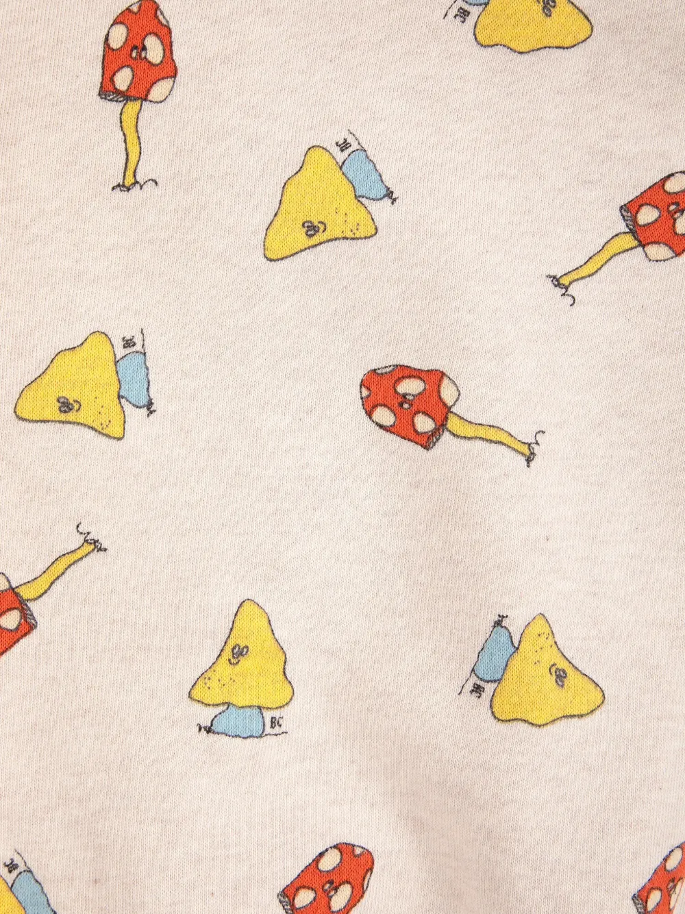 Bobo Choses Mush Monster sweater met print Beige
