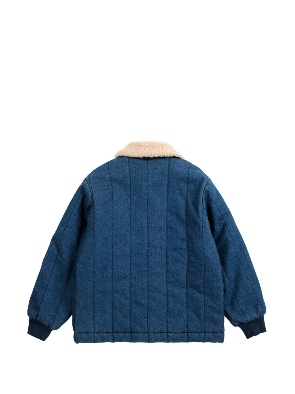 Bobo Choses Gewatteerd spijkerjack met vlakken Blauw