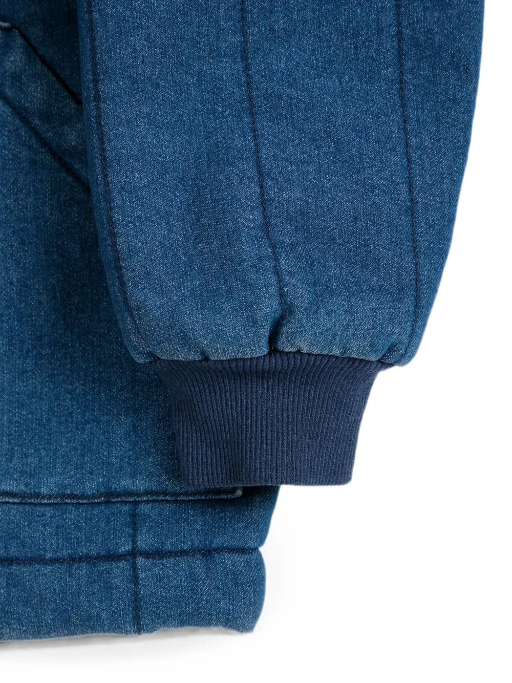 Bobo Choses Gewatteerd spijkerjack met vlakken Blauw