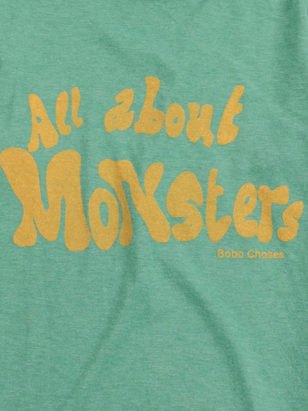 Bobo Choses All About Monsters T-shirt met tekst-print Groen