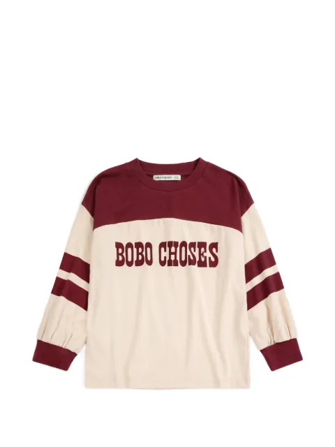 Bobo Choses Camiseta mangas longas color block com logo