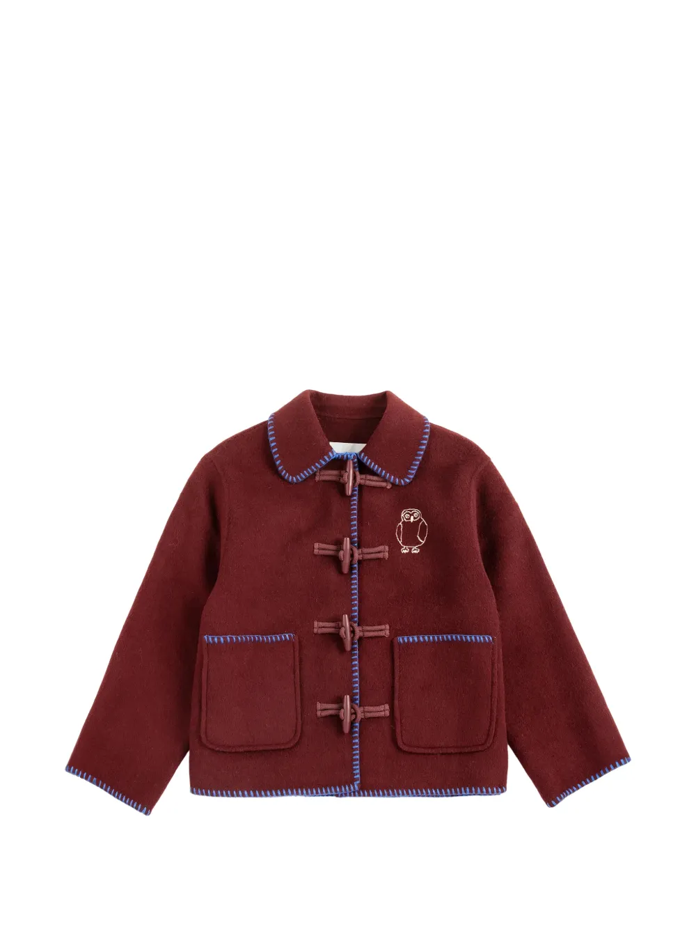 Bobo Choses Curious Owl Dufflecoat mit Knebelverschluss - Rot