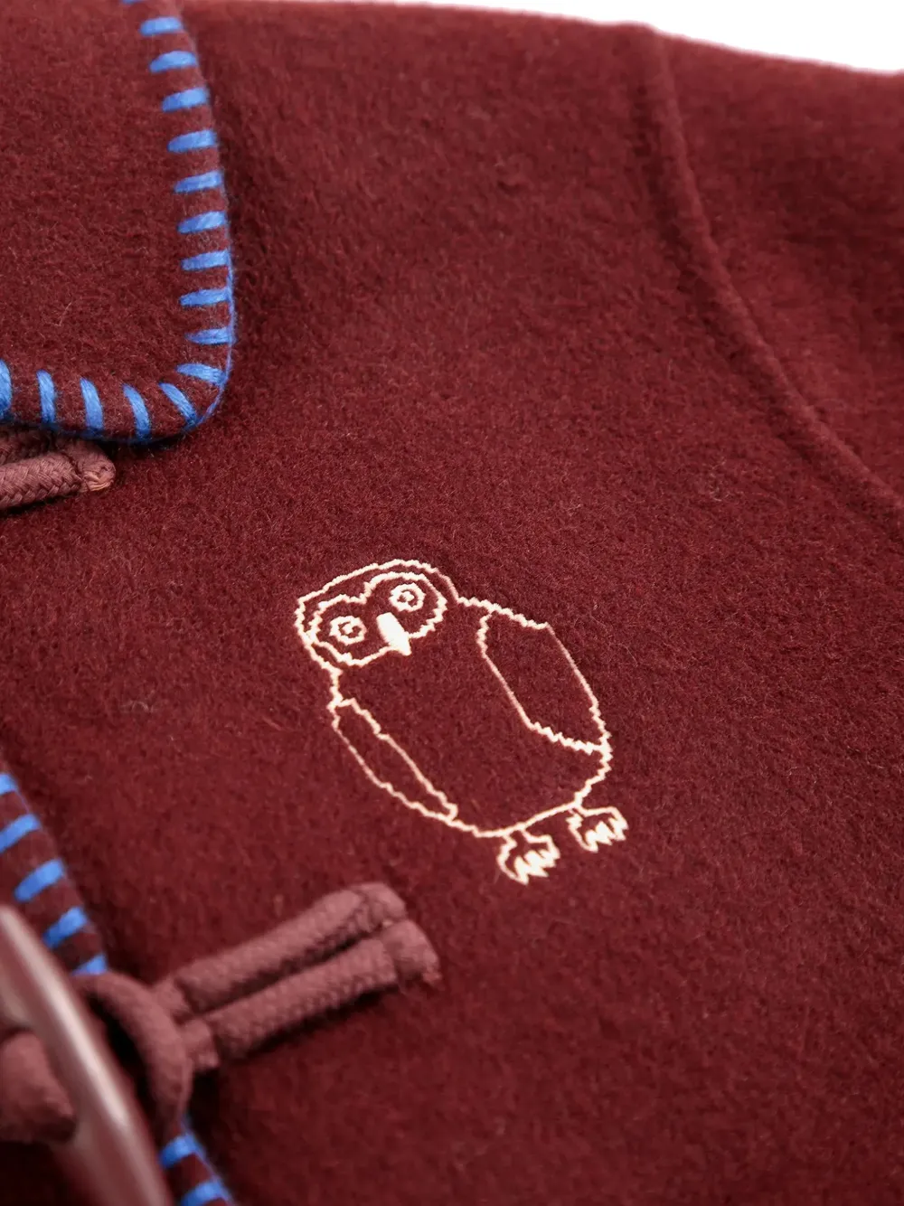Bobo Choses Curious Owl duffeljas met houtje-touwtje sluiting Rood