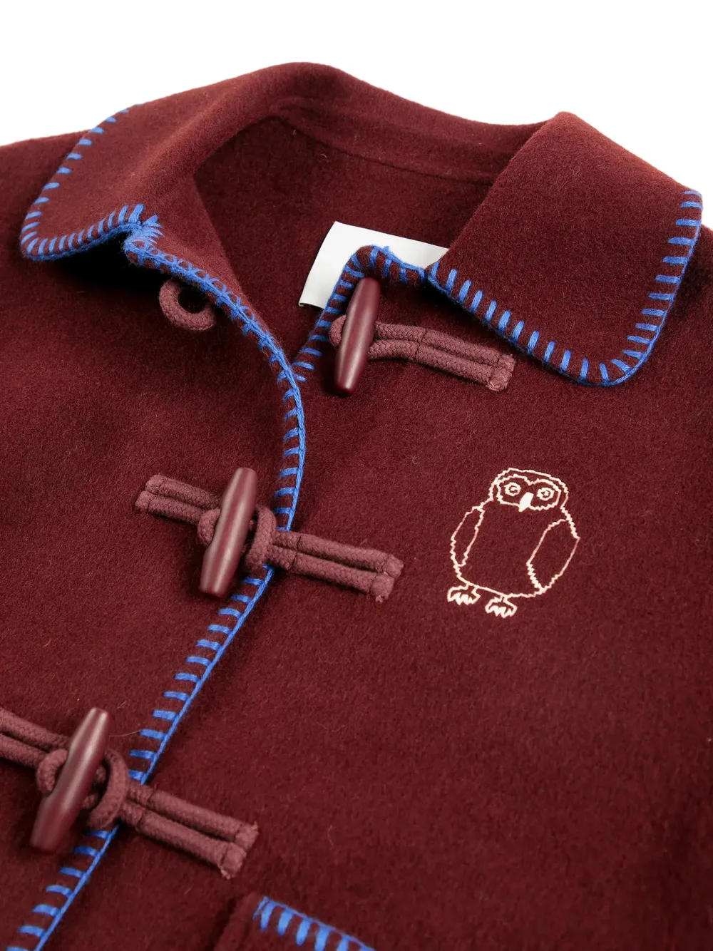 Bobo Choses Curious Owl duffeljas met houtje-touwtje sluiting Rood