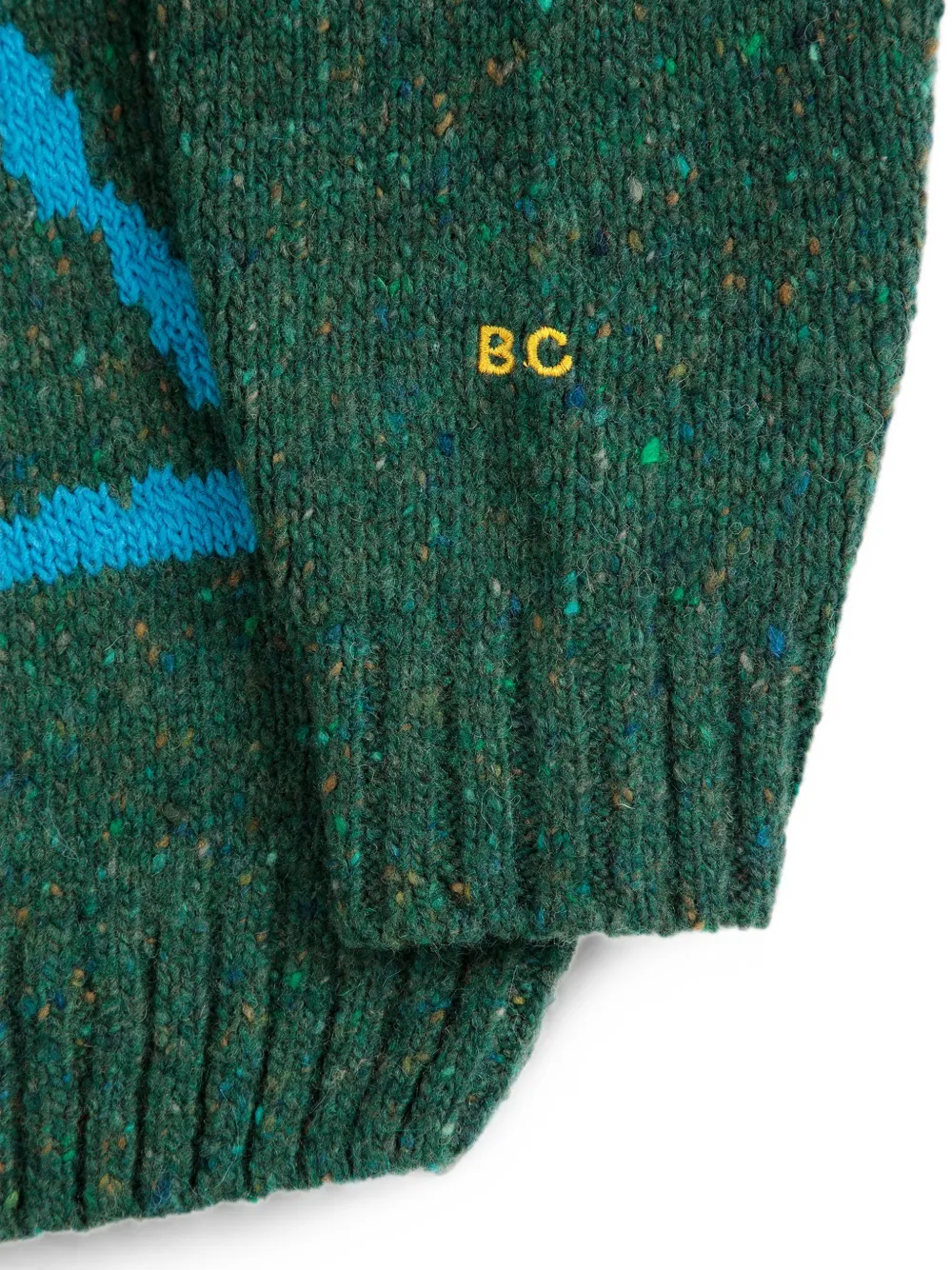 Bobo Choses Pixel Abduction trui met jacquard Groen