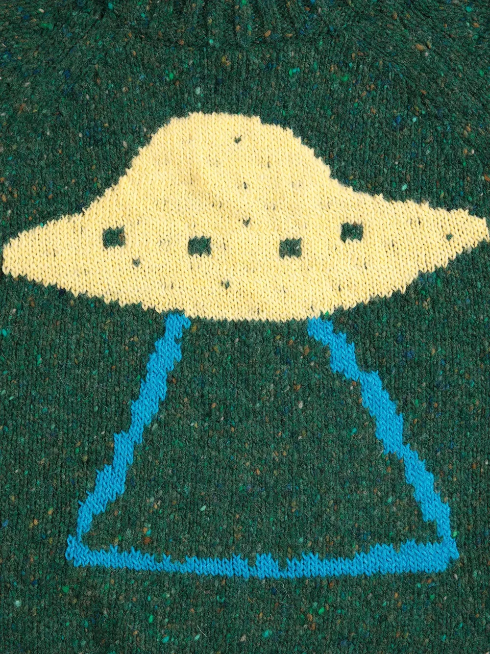 Bobo Choses Pixel Abduction trui met jacquard Groen