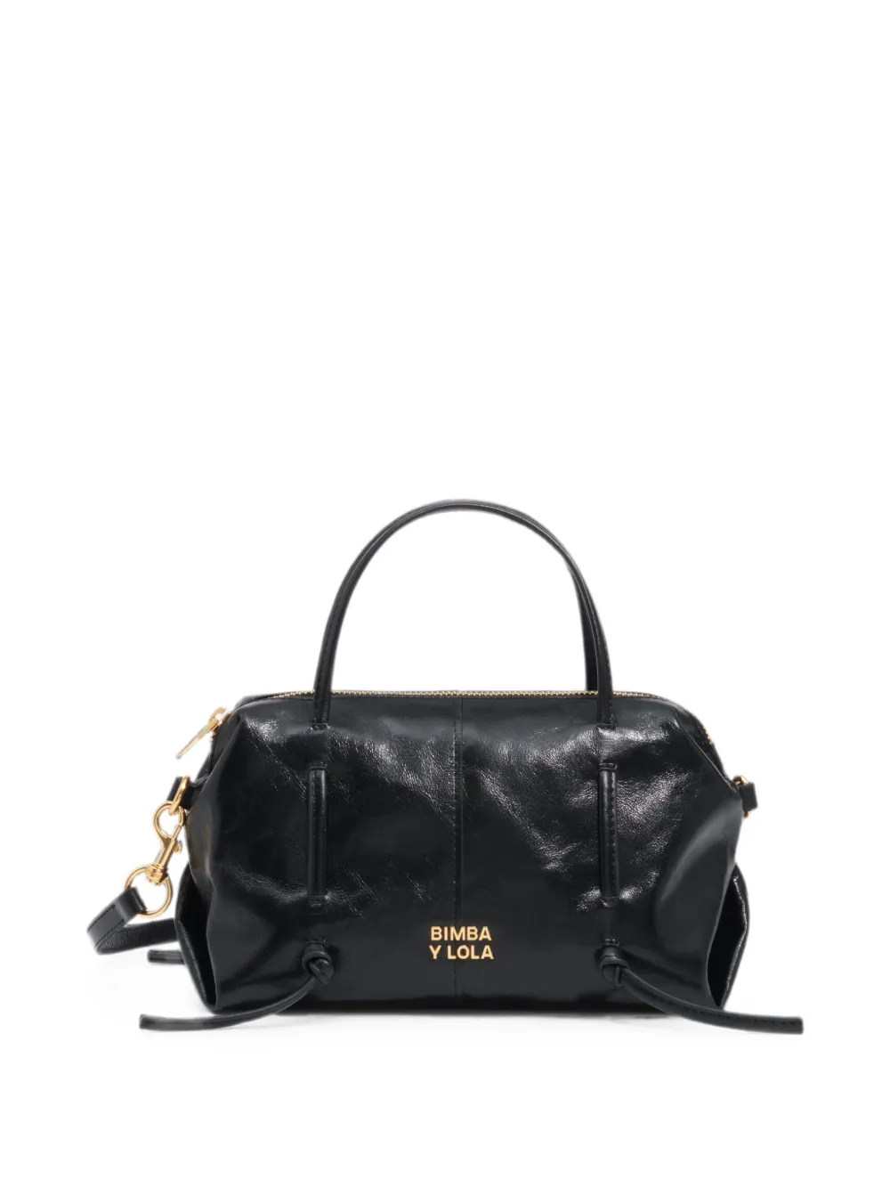 BIMBA Y LOLA mini black leather Lolita bag · OS