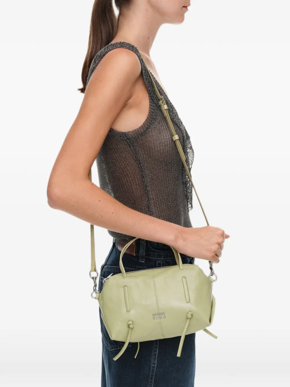 BIMBA Y LOLA Lolita leren mini-tas Groen