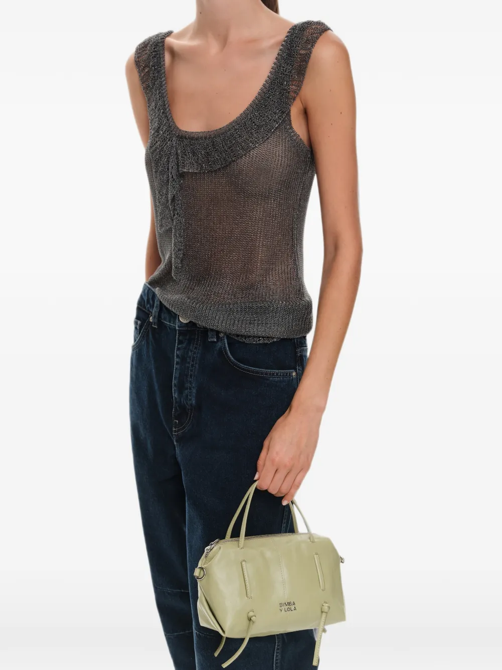 BIMBA Y LOLA Lolita leren mini-tas Groen