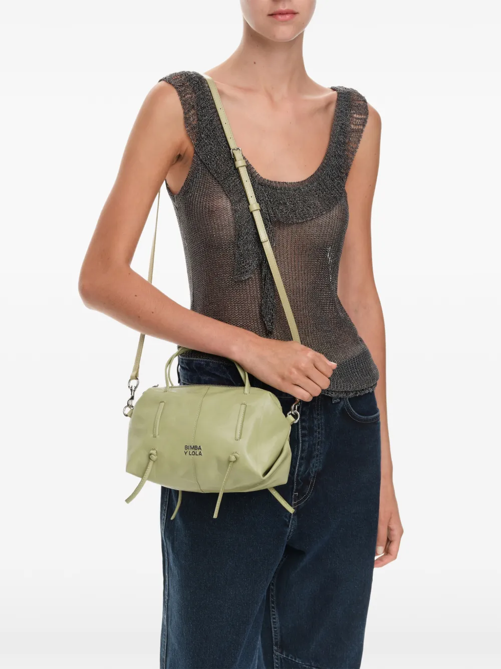 BIMBA Y LOLA Lolita leren mini-tas Groen