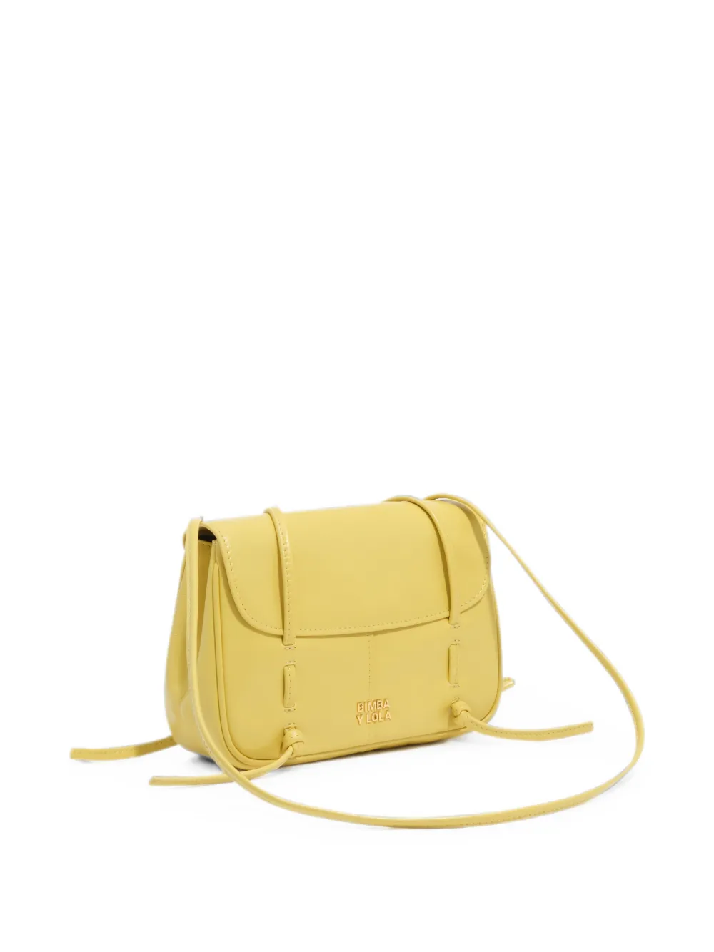 BIMBA Y LOLA Leren mini-tas met omslag Geel