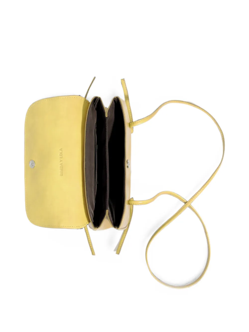 BIMBA Y LOLA Leren mini-tas met omslag Geel