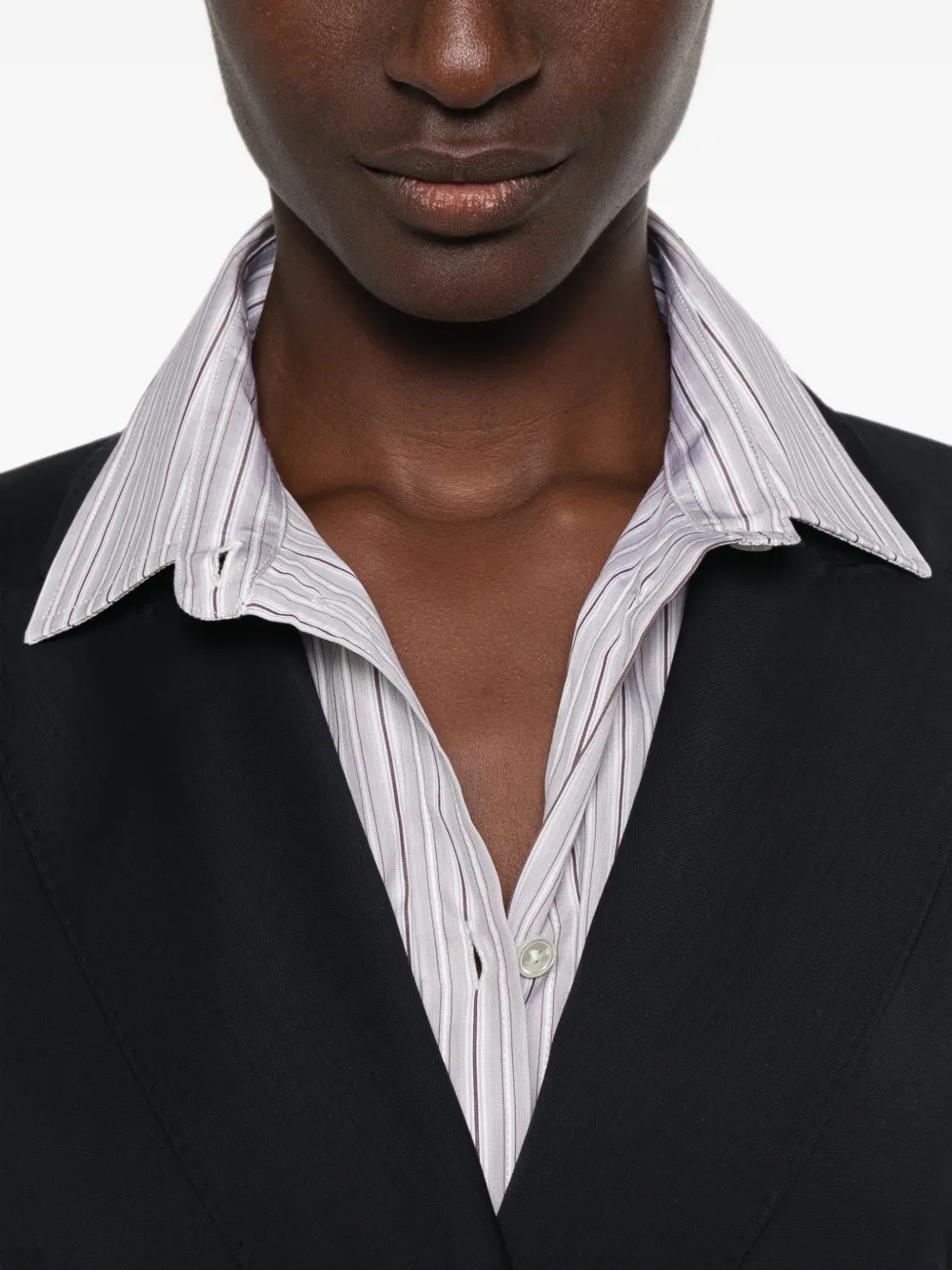 Max Mara Wollen blazer met dubbele rij knopen Blauw