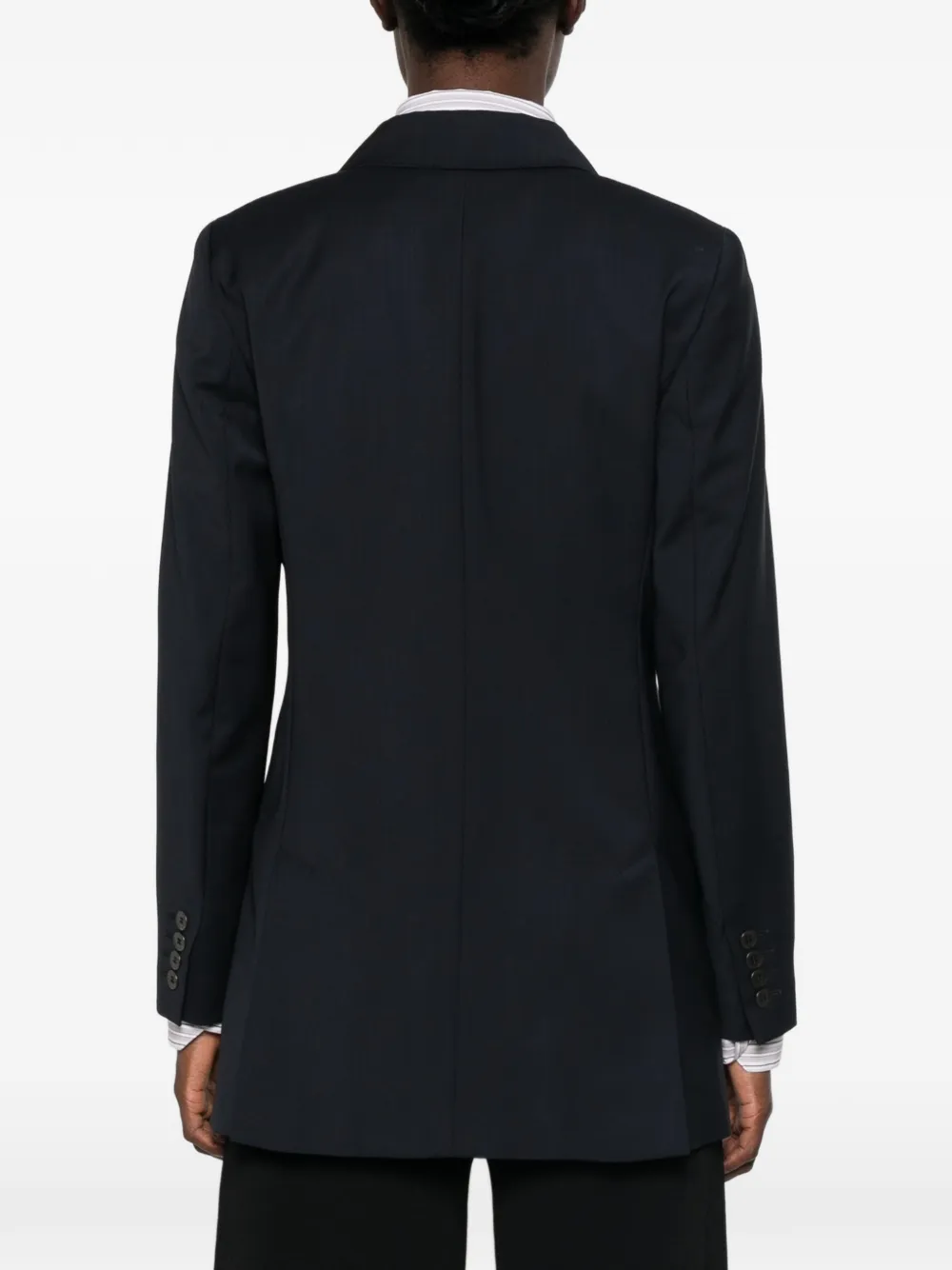 Max Mara Wollen blazer met dubbele rij knopen Blauw