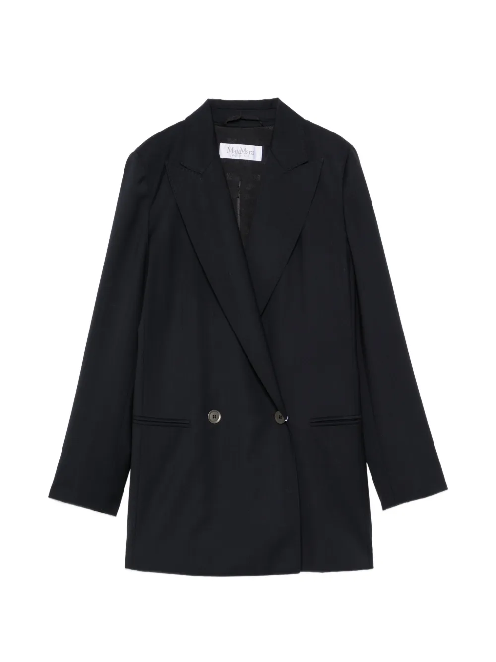 Max Mara double-breasted wool blazer - Blau