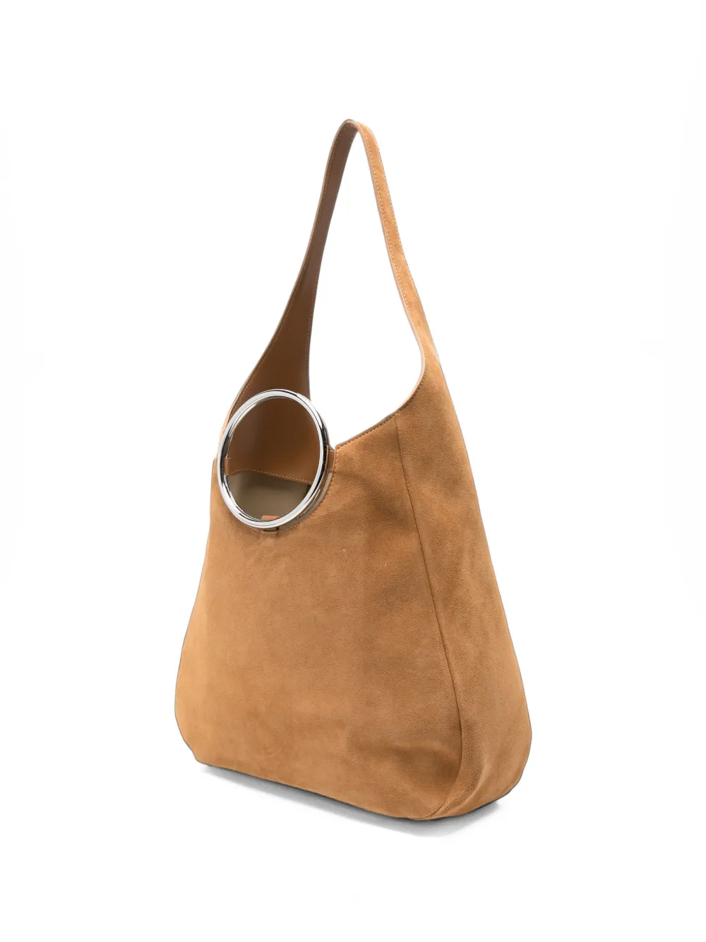 Coperni C Hobo suede shoulder bag Beige