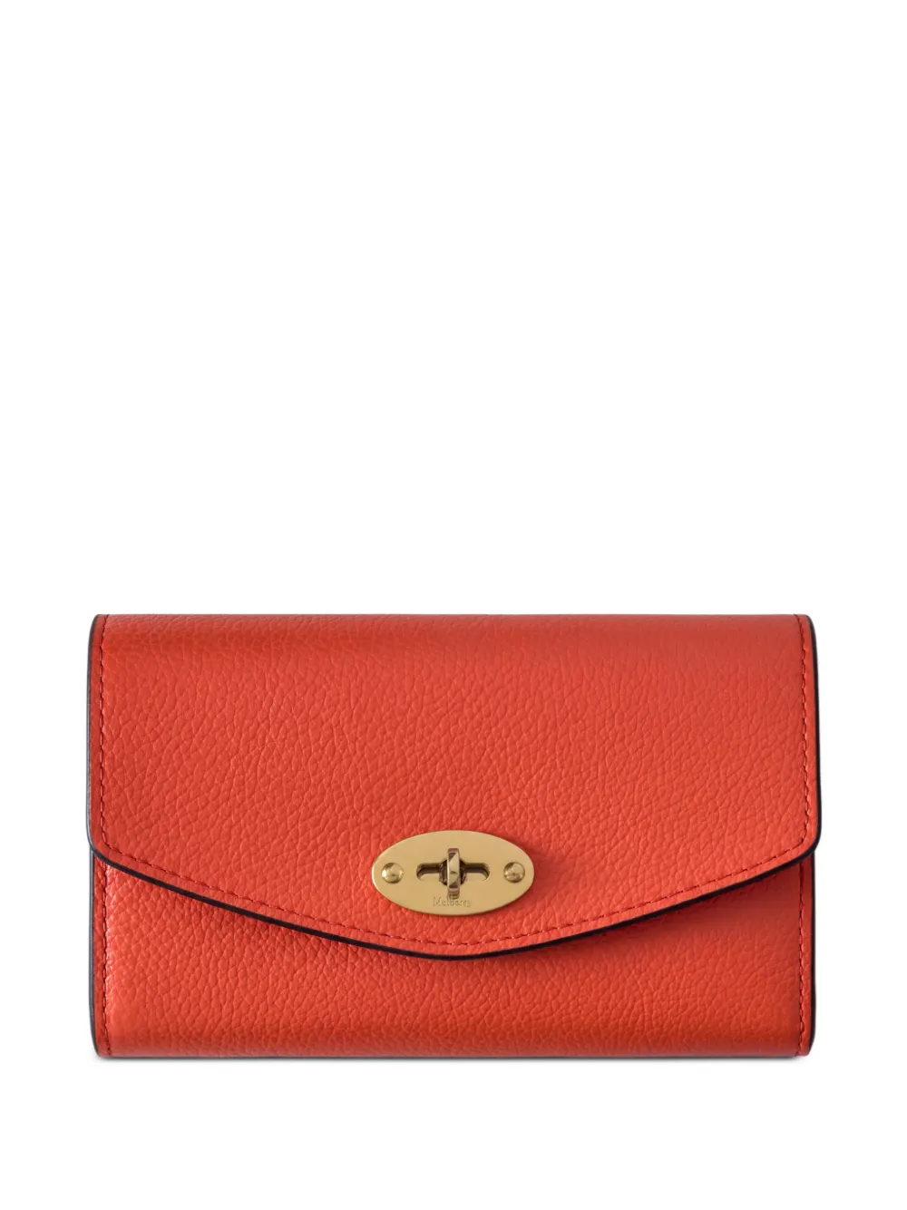 Mulberry Darley grained-leather wallet - Arancione