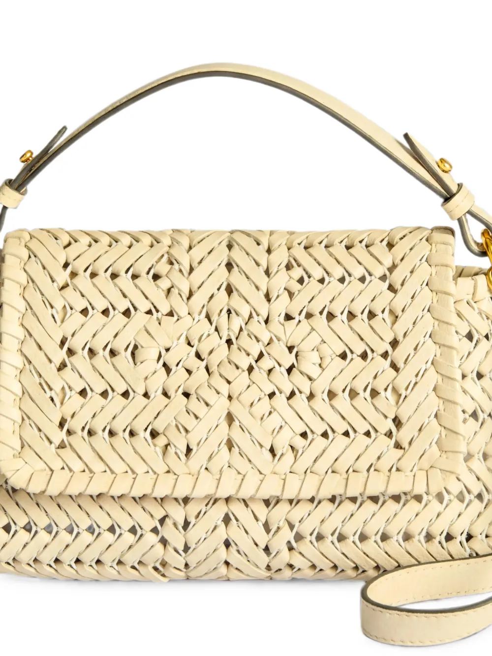 Anya Hindmarch Neeson geweven crossbodytas Beige