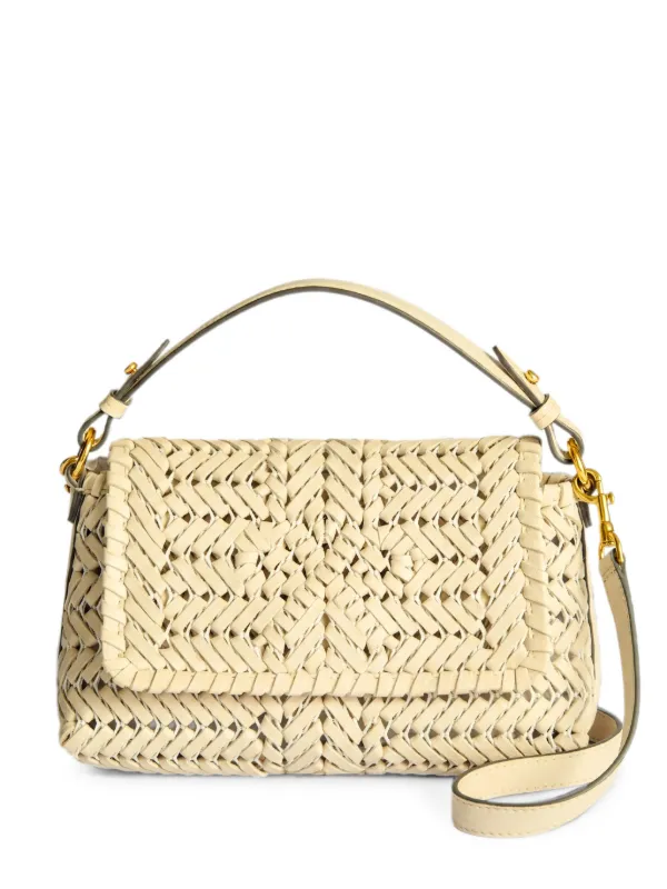 Anya Hindmarch Neeson Woven Cross Body Bag in Neutrals