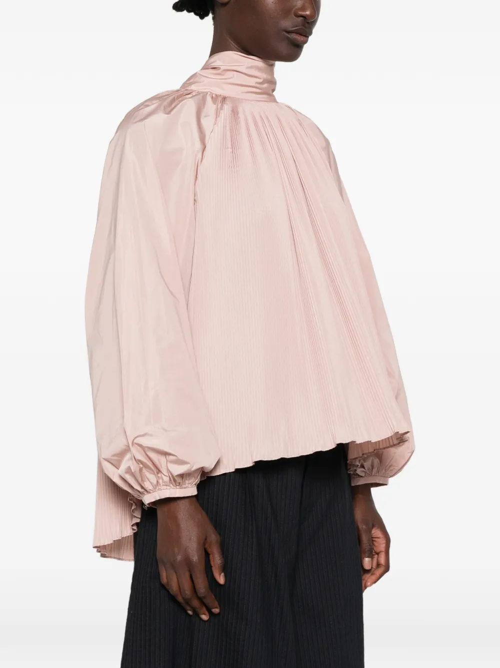 Max Mara pleated blouse Roze