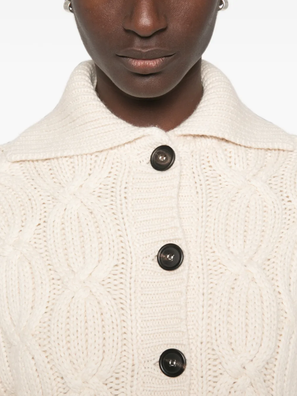 Brunello Cucinelli Kabelgebreid vest Beige