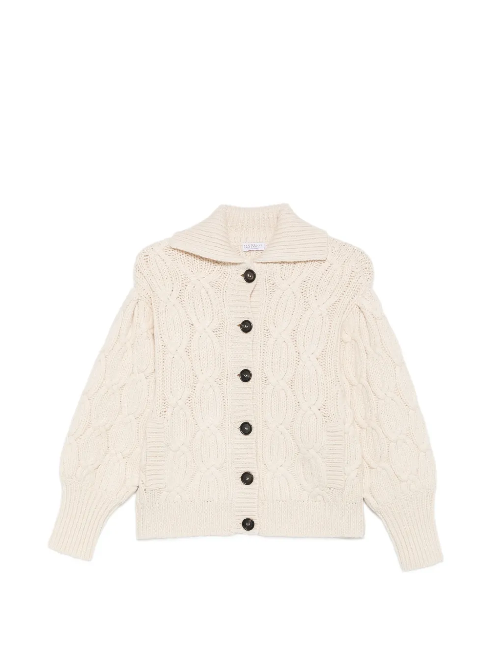 Brunello Cucinelli cable-knit cardigan - Nude