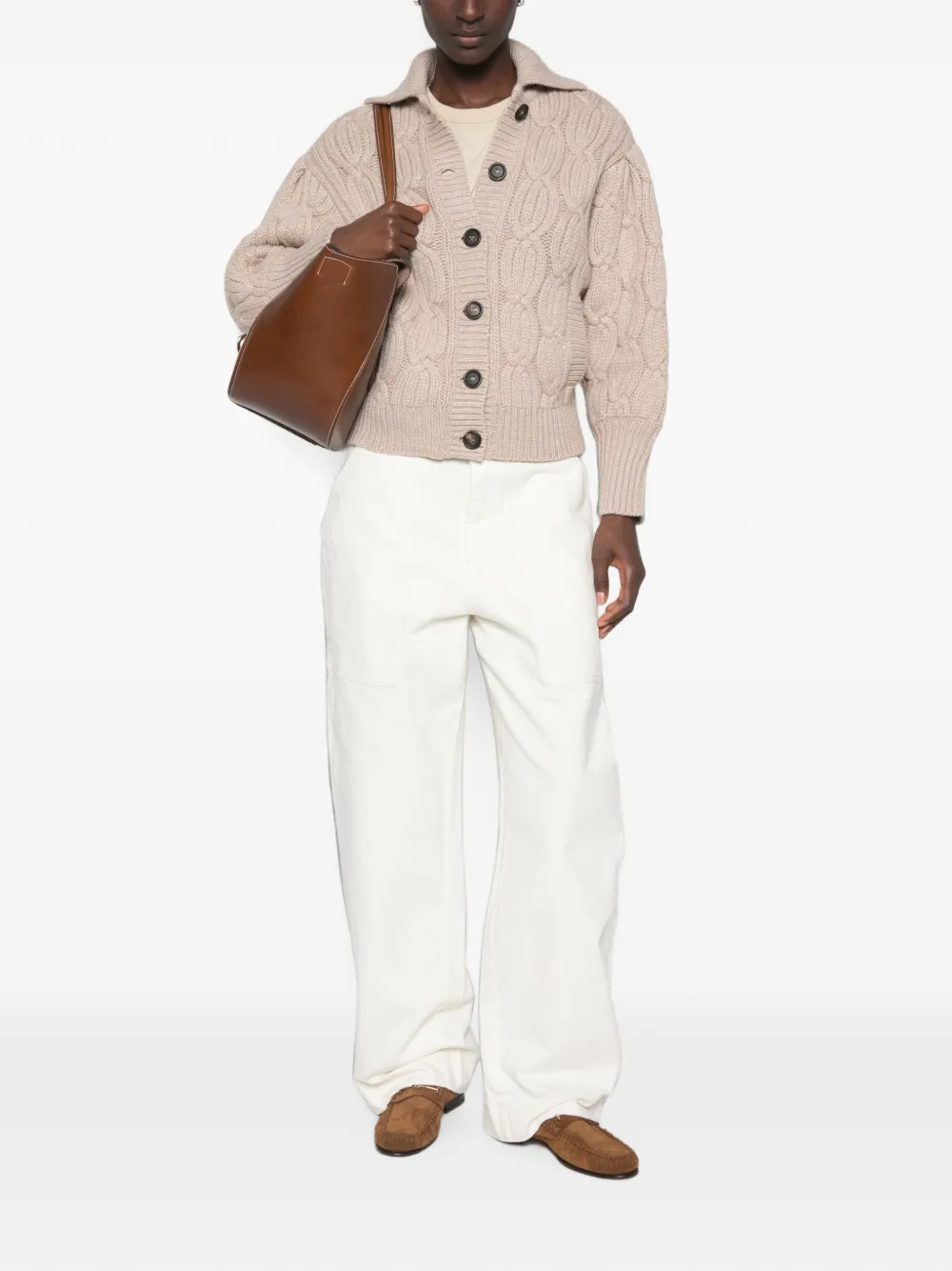 Brunello Cucinelli Button-up vest Beige