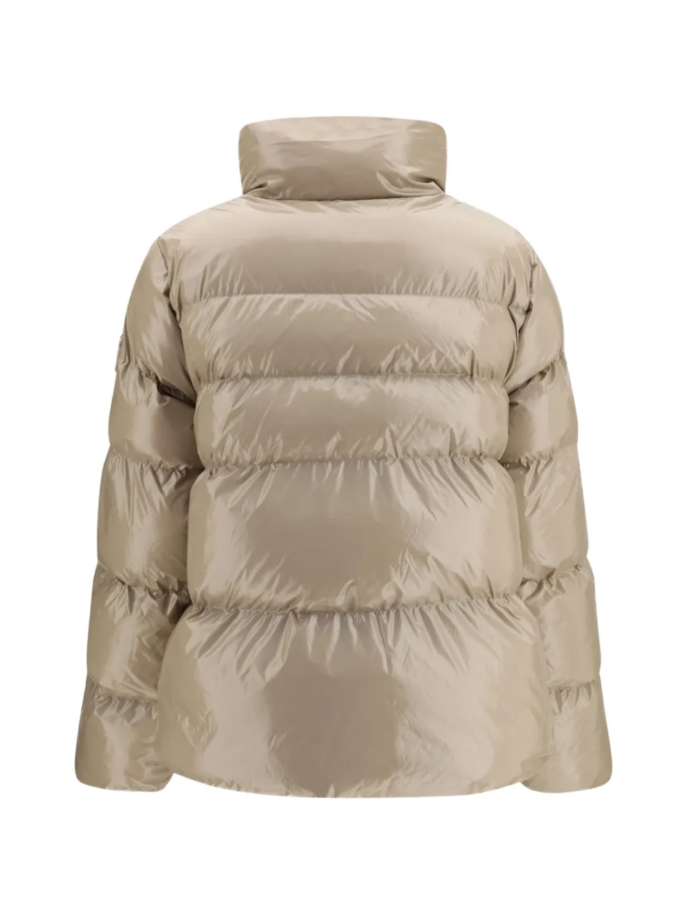PINKO quilted turtleneck puffer jacket Beige