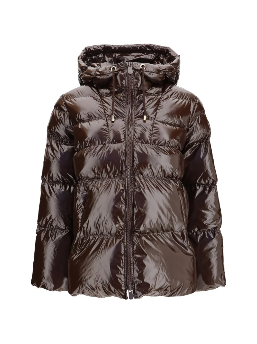 PINKO Eleodoro hooded down jacket - Marrone