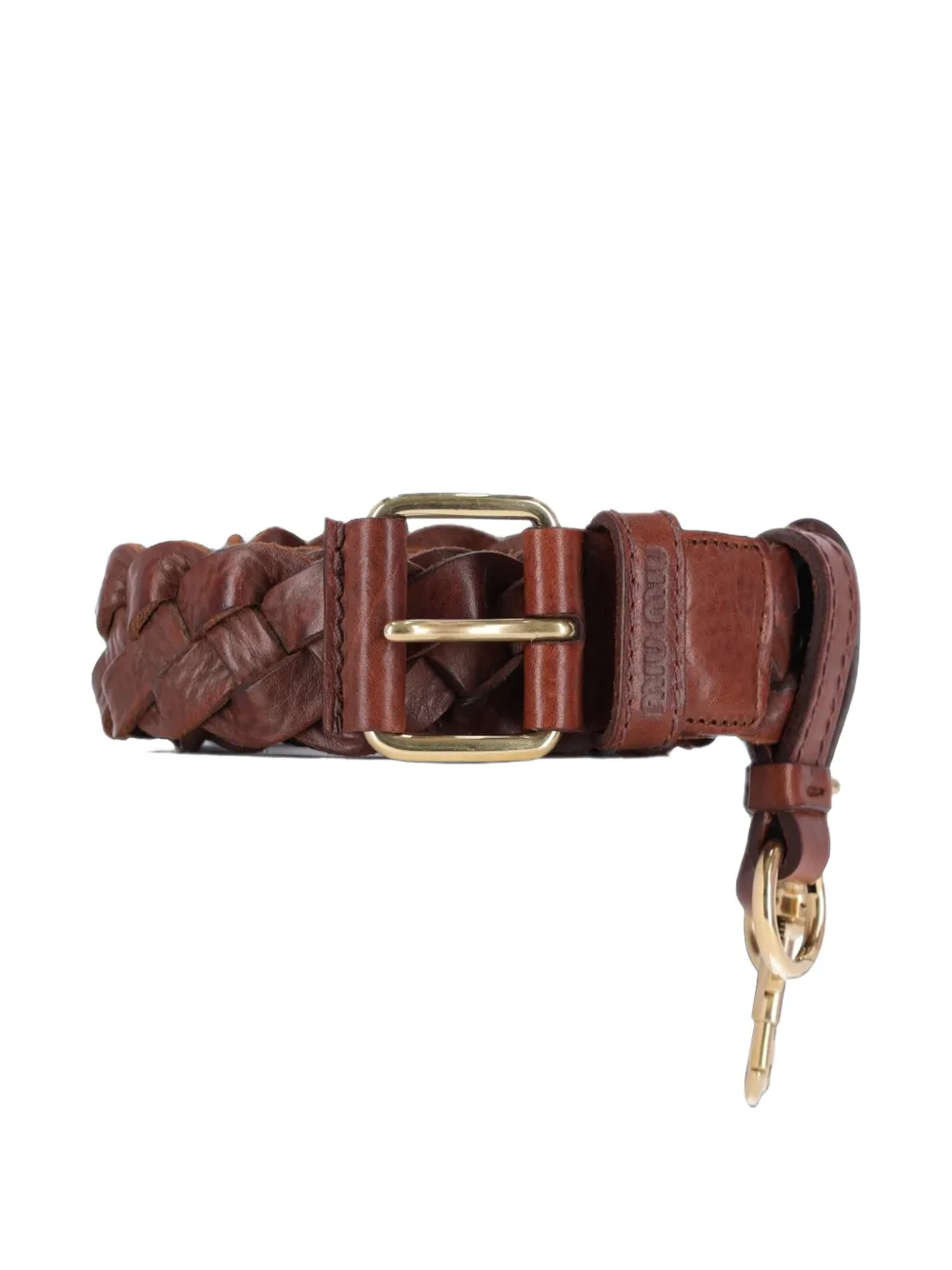 Miu Miu Gewebter Gürtel - Braun