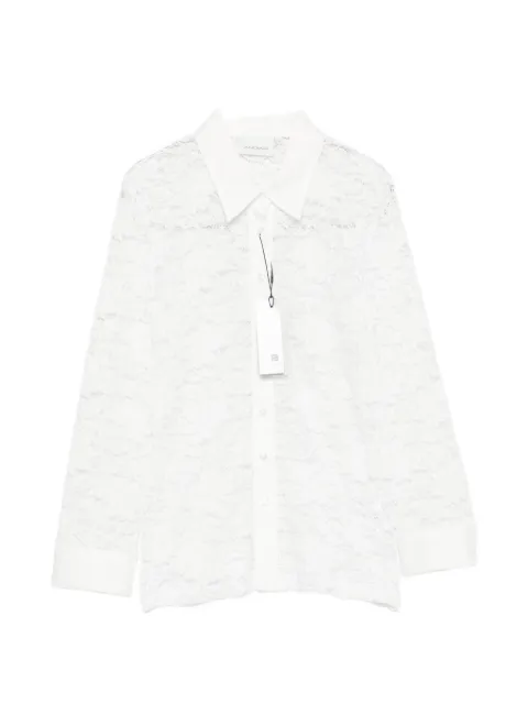 ANDIATA floral-lace button-up shirt