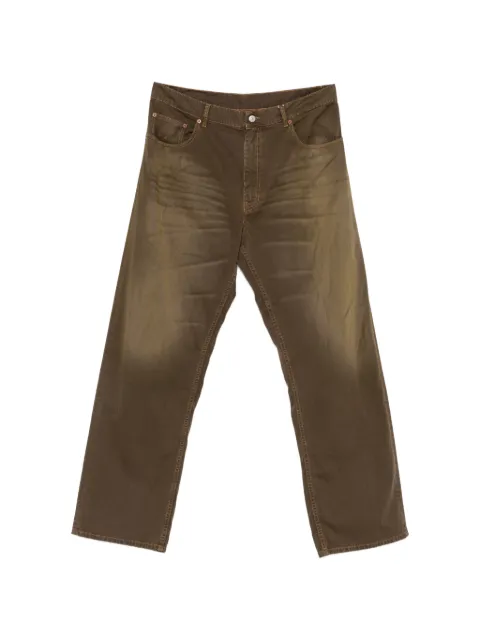 MM6 Maison Margiela belt-loop logo-patch trousers