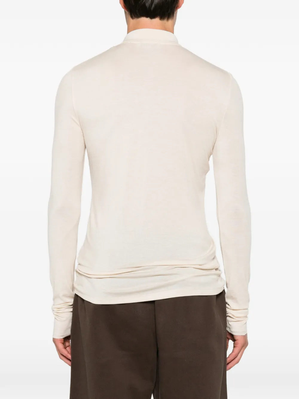 ENTIRE STUDIOS long-sleeve polo shirt Beige