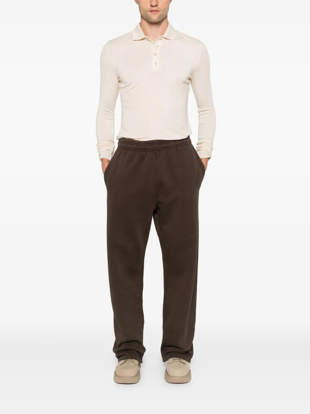 ENTIRE STUDIOS long-sleeve polo shirt Beige