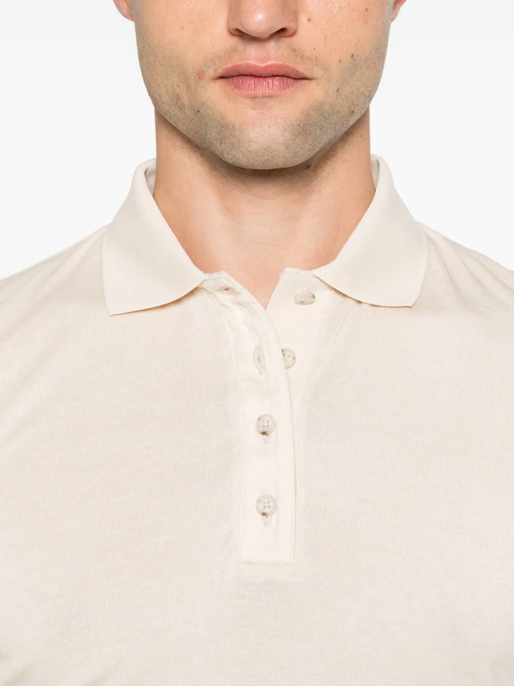 ENTIRE STUDIOS long-sleeve polo shirt Beige